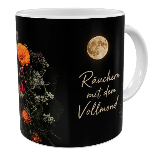 Schlichte Vollmond-Version der natureRetold Tasse Räuchern mit dem Vollmond